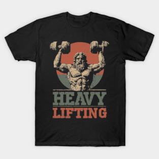 Zeus is Supporting All the Gym Bros - Funny Retro Design T-Shirt