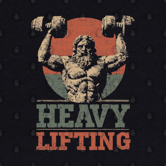 Zeus is Supporting All the Gym Bros - Funny Retro Design by TuncGK