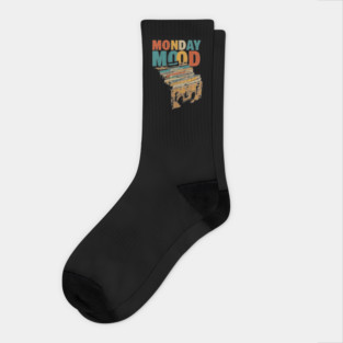 Monday Mood - Gift for Daily Workers who Hate Mondays! Socks