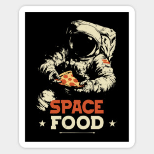 Space Food - Quirky Astronaut Design - Funny Tee Sticker