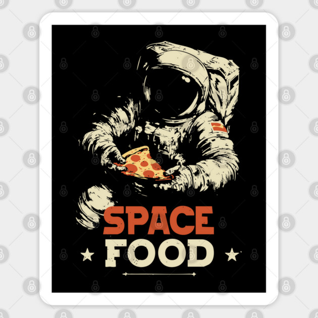Space Food - Quirky Astronaut Design - Funny Tee Sticker by TuncGK