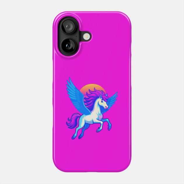 Pegasus with Sunset Wings Phone Case by DonWillisJrArt
