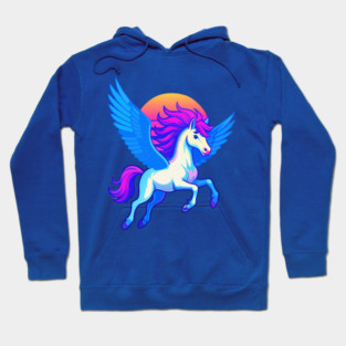 Pegasus with Sunset Wings Hoodie