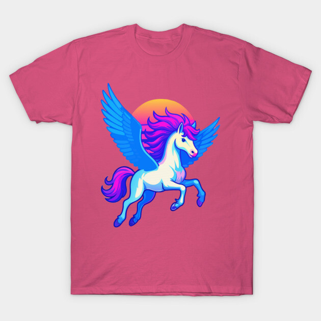 Pegasus with Sunset Wings T-Shirt by DonWillisJrArt