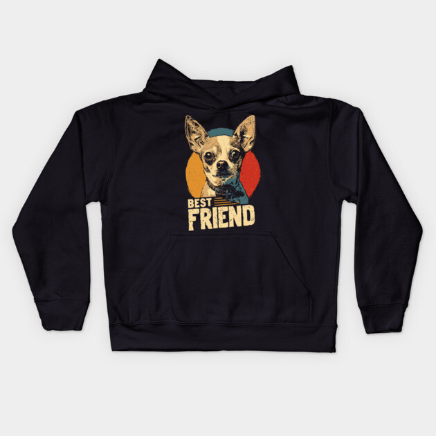 Chihuahua Alien Dog Best Friend Funny Tee Kids Hoodie by TuncGK