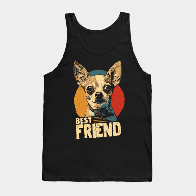 Chihuahua Alien Dog Best Friend Funny Tee Tank Top by TuncGK