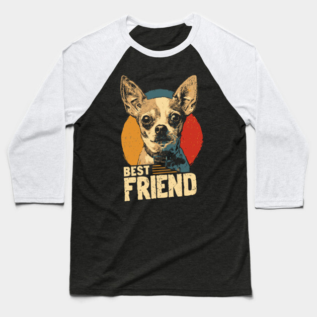 Chihuahua Alien Dog Best Friend Funny Tee Baseball T-Shirt by TuncGK