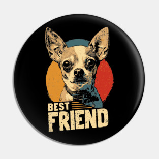 Chihuahua Alien Dog Best Friend Funny Tee Pin