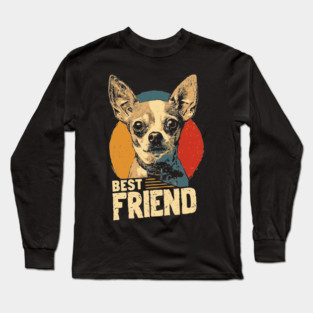Chihuahua Alien Dog Best Friend Funny Tee Long Sleeve T-Shirt