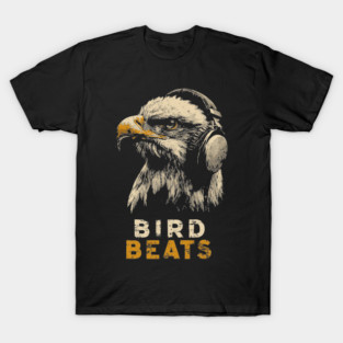 DJ Eagle Headphones Bird Beats DJ Music Tee T-Shirt