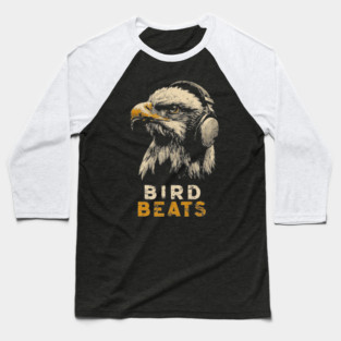 DJ Eagle Headphones Bird Beats DJ Music Tee Baseball T-Shirt