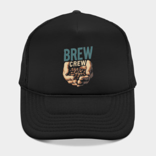 Coffee Brew Crew Hands Cupping Beans Shirt Hat