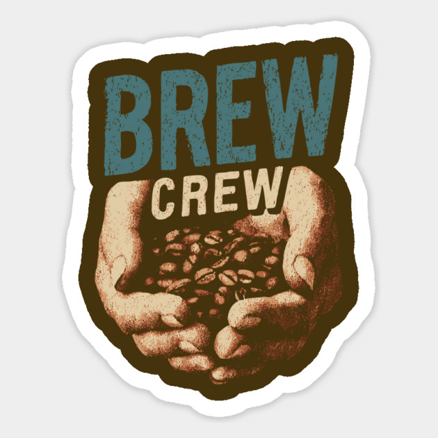 Coffee Brew Crew Hands Cupping Beans Shirt Magnet by TuncGK