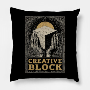 Glorifying the Creative Block Marble Sculptor Hands Shirt Pillow