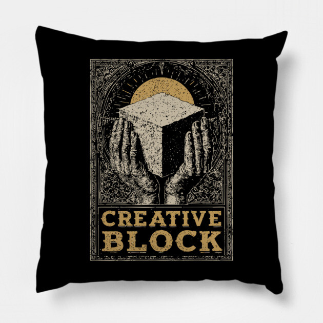 Glorifying the Creative Block Marble Sculptor Hands Shirt Pillow by TuncGK