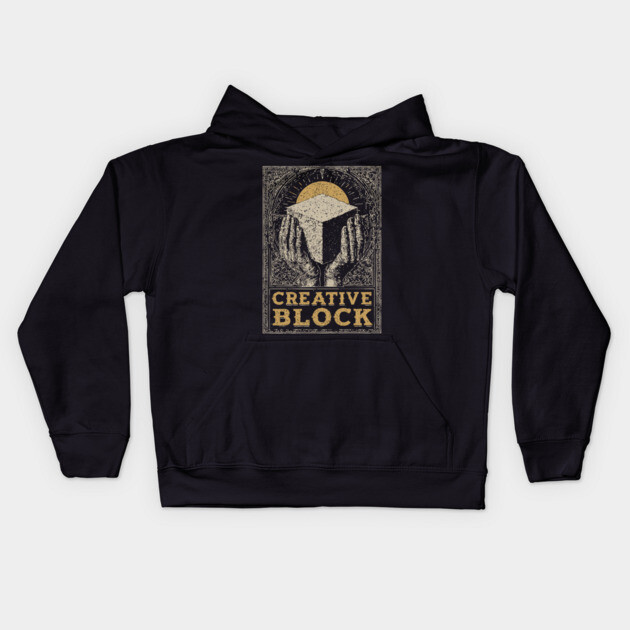Glorifying the Creative Block Marble Sculptor Hands Shirt Kids Hoodie by TuncGK