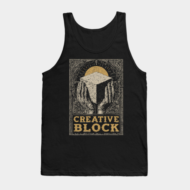 Glorifying the Creative Block Marble Sculptor Hands Shirt Tank Top by TuncGK