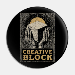 Glorifying the Creative Block Marble Sculptor Hands Shirt Pin