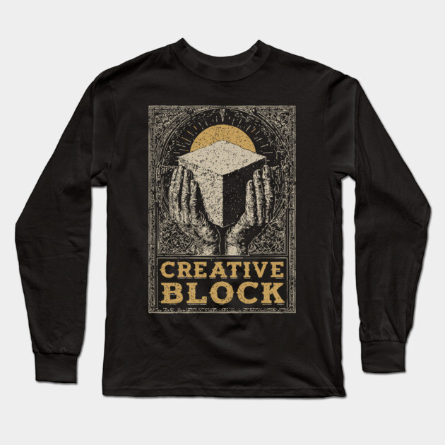 Glorifying the Creative Block Marble Sculptor Hands Shirt Long Sleeve T-Shirt by TuncGK
