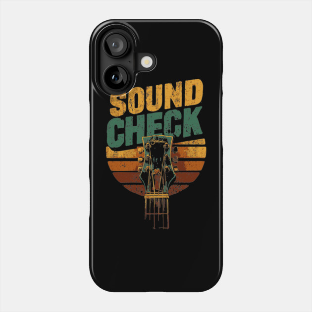 Retro Sound Check Guitar Infinity Shirt Phone Case by TuncGK