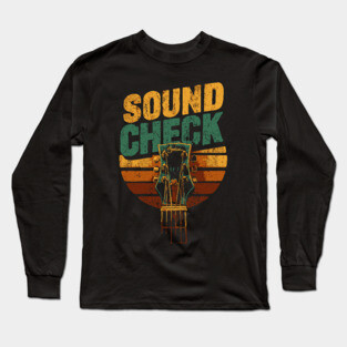Retro Sound Check Guitar Infinity Shirt Long Sleeve T-Shirt