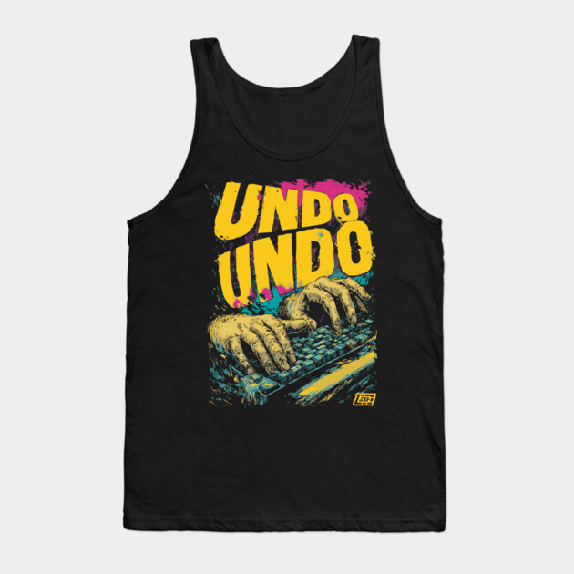 Undo Undo Funny Ctrl Z Keyboard Smash Design Tank Top by TuncGK