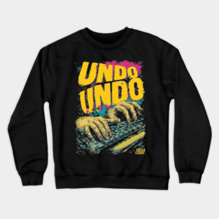 Undo Undo Funny Ctrl Z Keyboard Smash Design Crewneck Sweatshirt