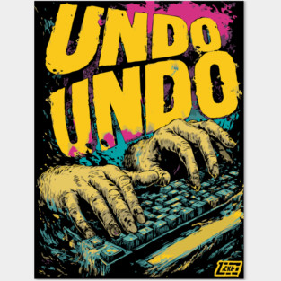 Undo Undo Funny Ctrl Z Keyboard Smash Design Posters and Art