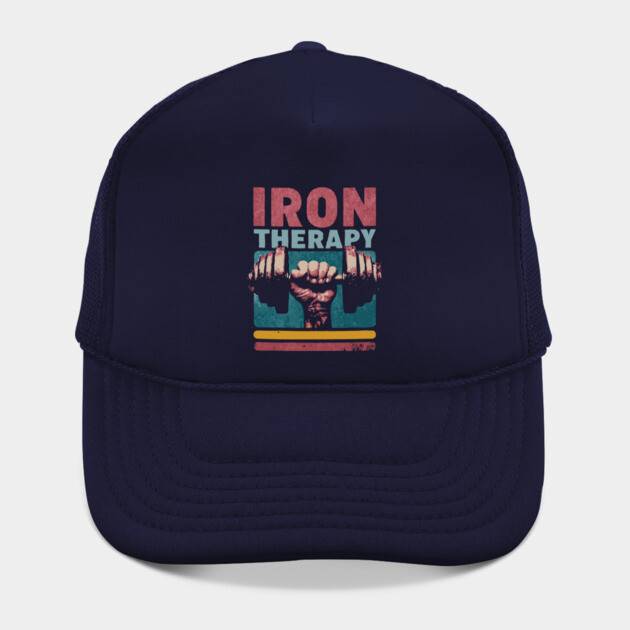 Iron Therapy Gym Tee for Hardcore Lifters by TuncGK