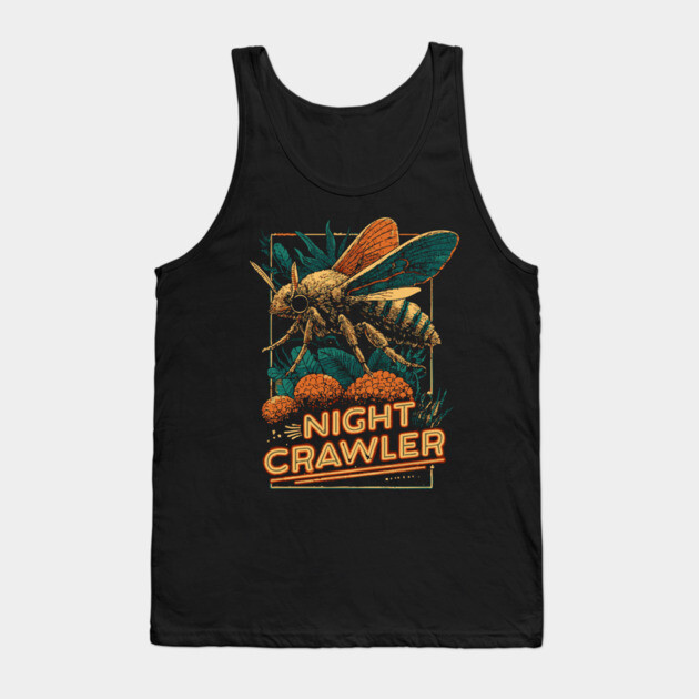 Night Crawler Mothcore Tee for Nocturnal Weirdos Tank Top by TuncGK