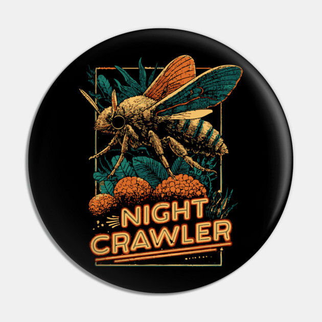 Night Crawler Mothcore Tee for Nocturnal Weirdos Pin by TuncGK