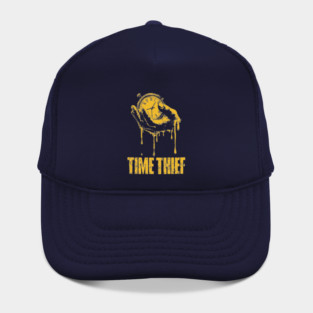 Time Thief Melting Clock Shirt for Burnouts & Existential Thinkers Hat