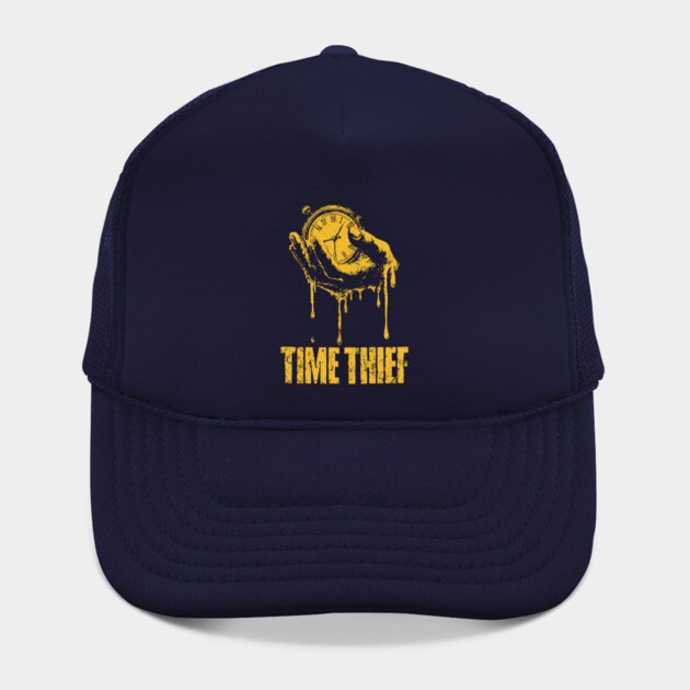 Time Thief Melting Clock Shirt for Burnouts & Existential Thinkers by TuncGK