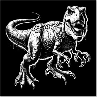 T-Rex Dinosaur Posters and Art