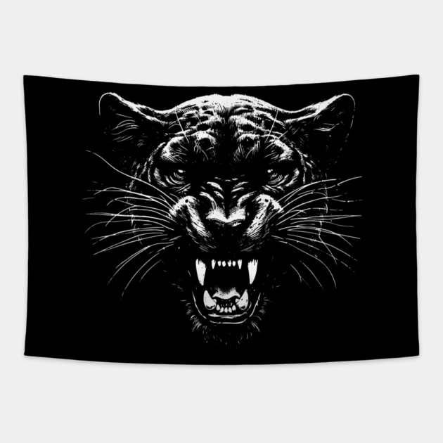 Panther Tapestry by Silly Me Studio