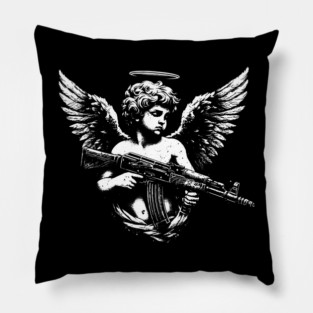 Armed Cherub Pillow