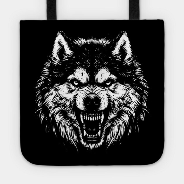 Husky Tote by Silly Me Studio