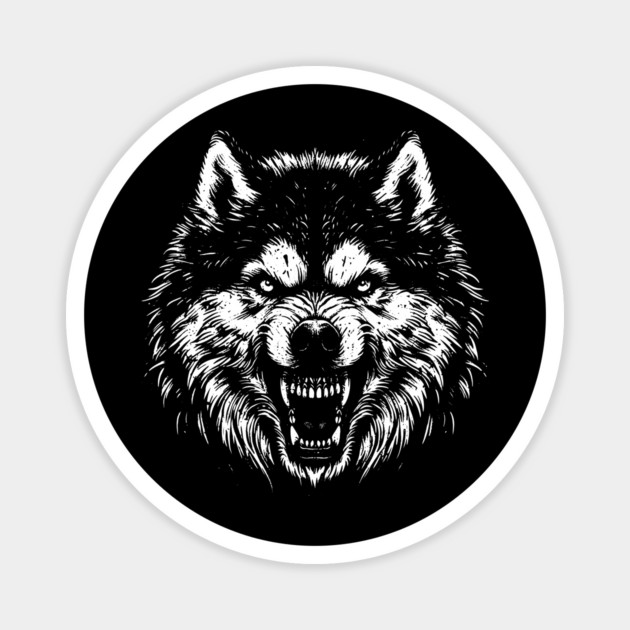 Husky Magnet by Silly Me Studio