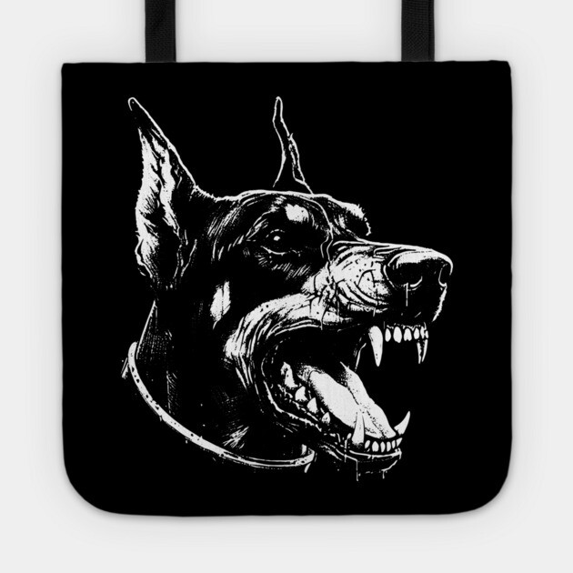 Doberman Tote by Silly Me Studio