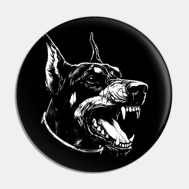 Doberman Pin by Silly Me Studio