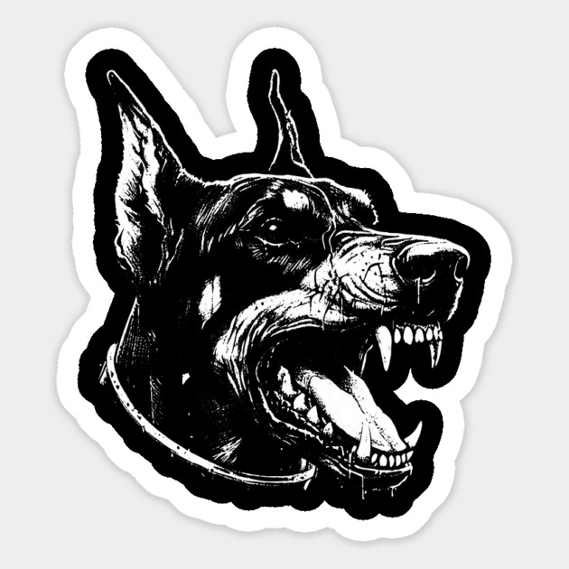 Doberman Magnet by Silly Me Studio