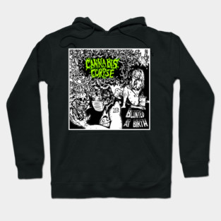 Cannabis Corpse – Blunted at Birth Ganja Gore Comic Hoodie