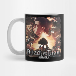 AOT Eren, Mikasa, Armin Childhood Friends Mug