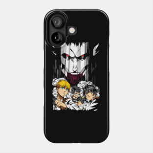 Attack on Titan Founding Titan, Mikasa & Armin Phone Case