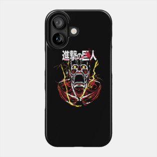 AOT Colossal Titan Fiery Look Phone Case