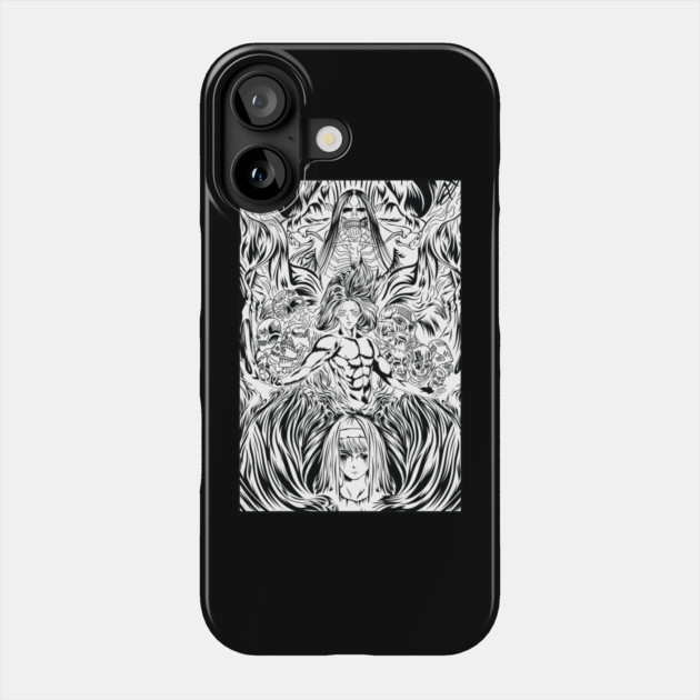 Attack on Titan Founding Titan & Ymir Art Phone Case by Otaku Vibes