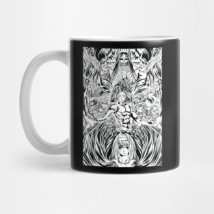 Attack on Titan Founding Titan & Ymir Art Mug