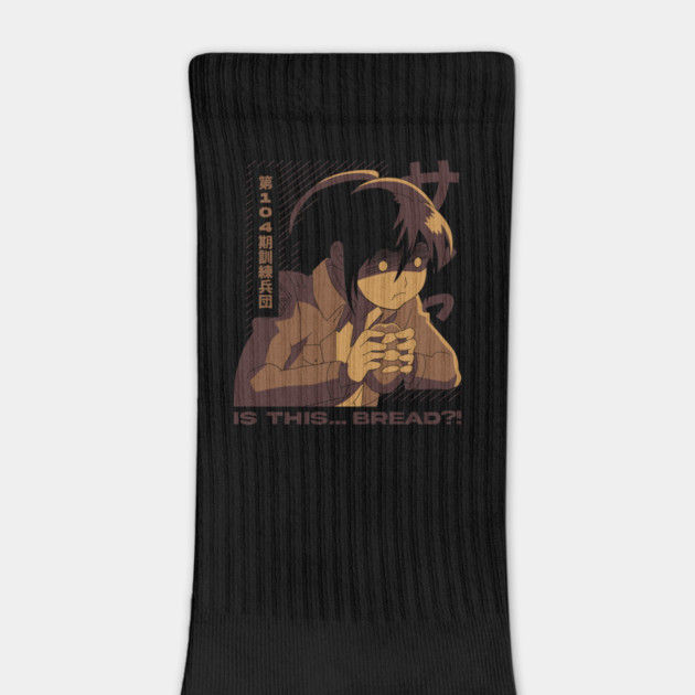 Attack on Titan Sasha Eating Bread Art by Otaku Vibes