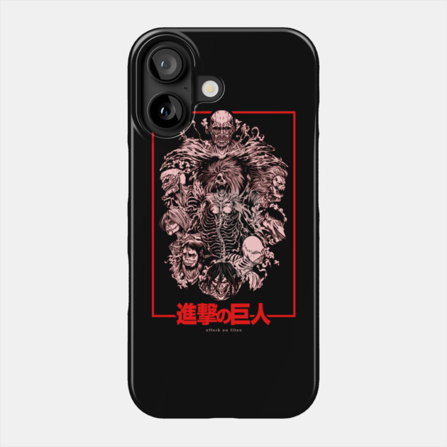 Attack on Titan - All Nine Titans Phone Case by Otaku Vibes
