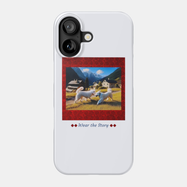 Wear the Story – Hmong Red Frame & Village Companions Phone Case by Pimcolle
